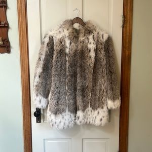 Faux Fur Coat— Vintage Faux Fur Coat